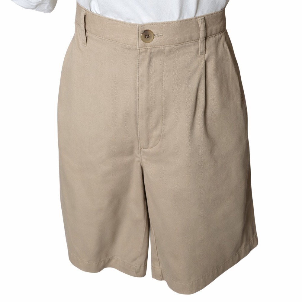 Lands End Mens Legacy Chino Shorts Size 32‎ Beige Preppy Flat Front Cotton